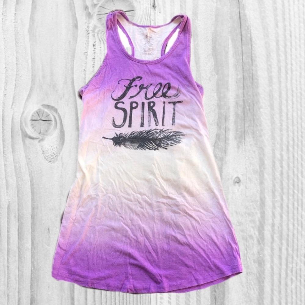 🍁 Yoga Tank Top Free Spirit Ombré